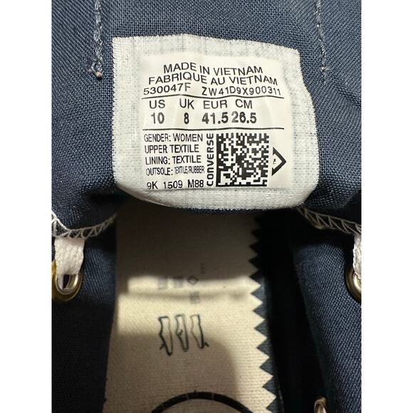 Converse All Star Sneakers women 10/men 8 EXCELLENT preowned - Picture 6 of 6